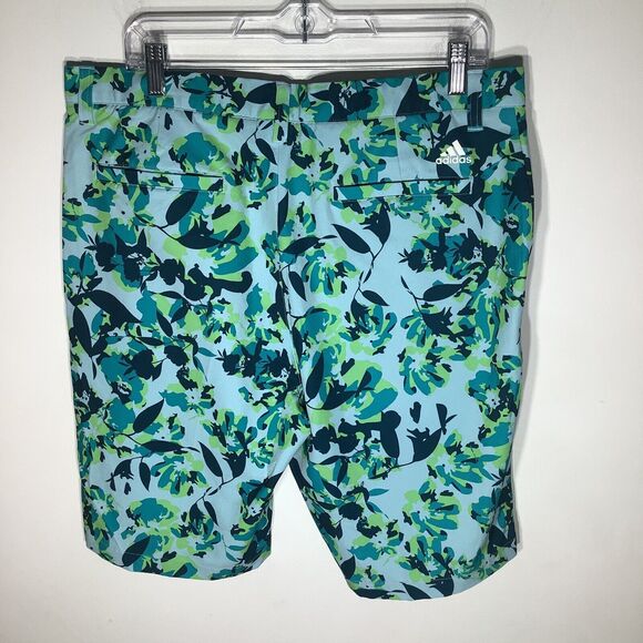 Adidas Mens Floral Golf Shorts Navy‎ Size 35 - Picture 3 of 5